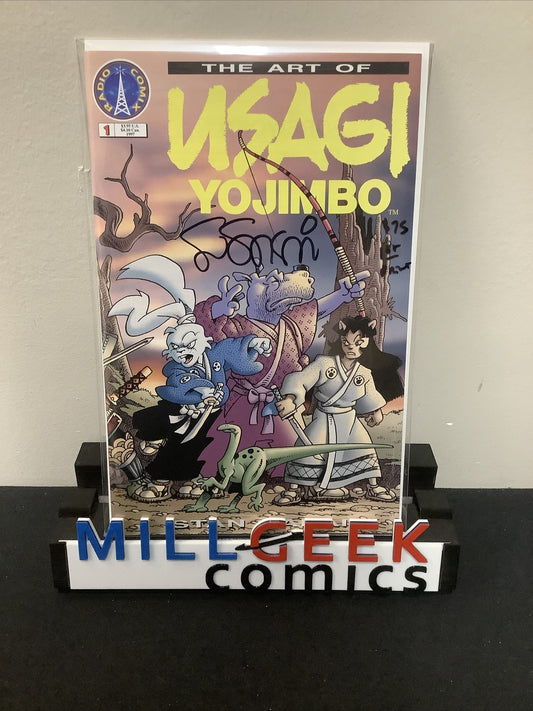 THE ART OF USAGI YOJIMBO #1 (1997) Stan Sakai Autographed, 1st Printing