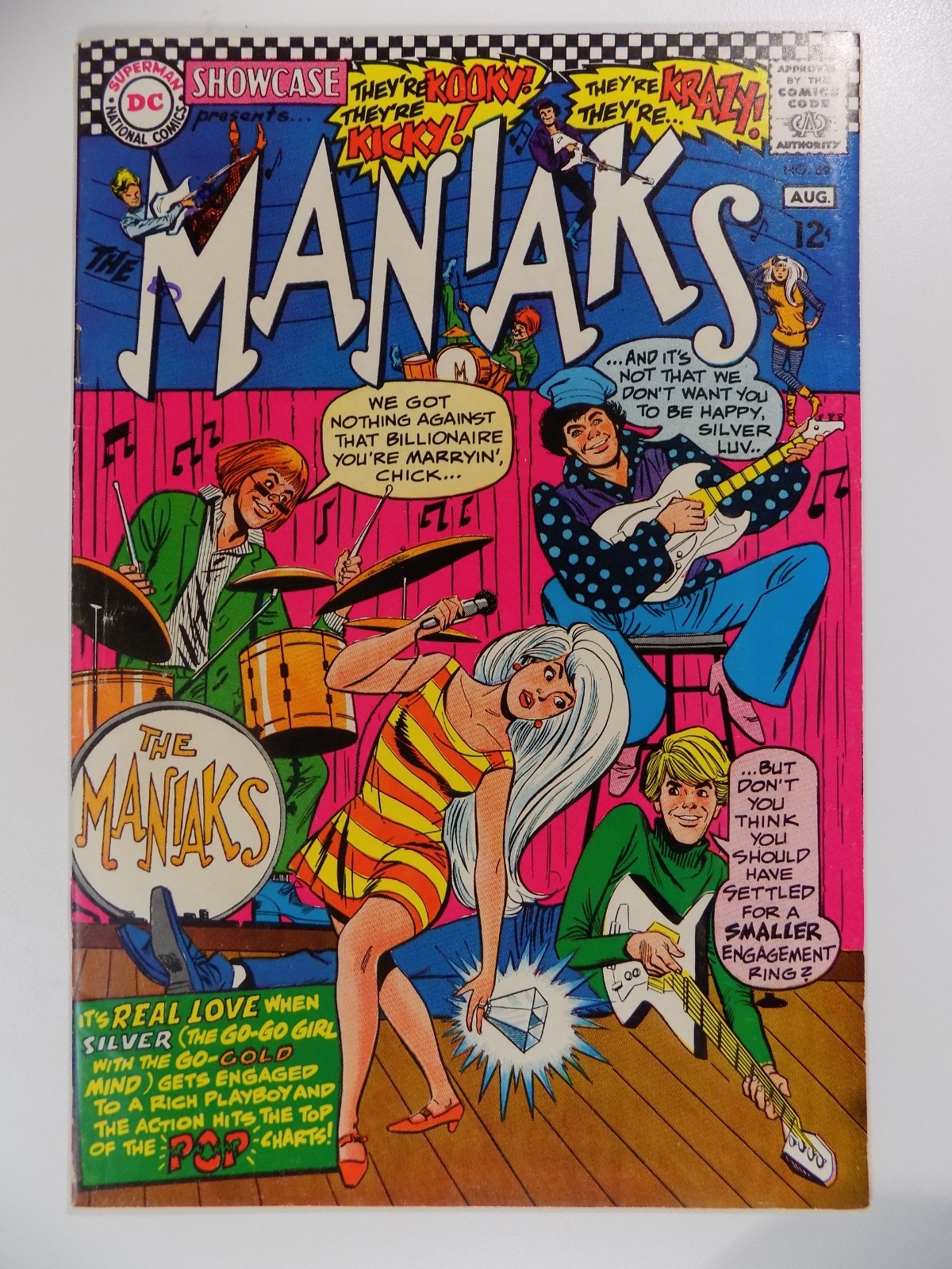 Showcase #69 Maniaks DC Comic August 1967 Very Fine