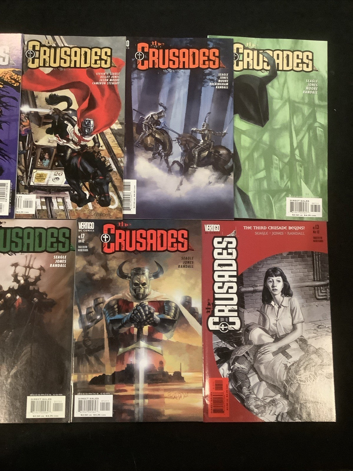 The Crusades #1-13 Comic Lot, DC Comics/Vertigo, Seagle/Jones, 2001