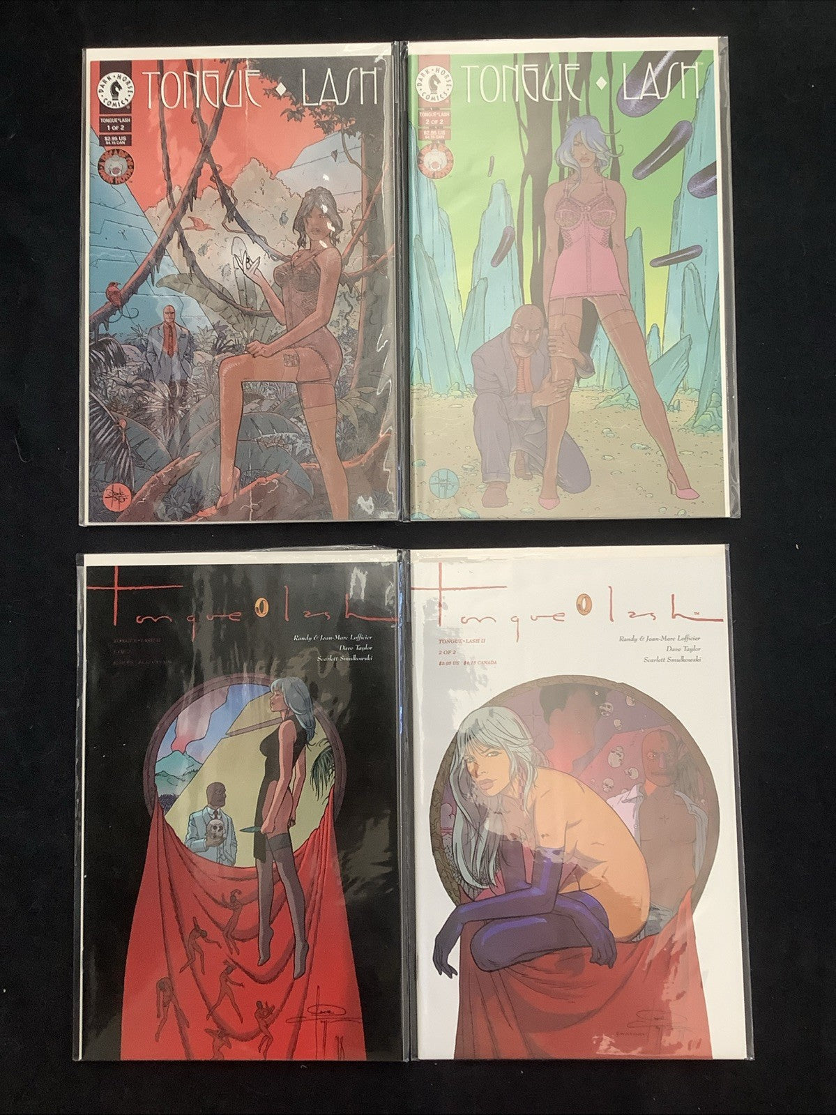 Tongue Lash Bundle: Vol.1 + Vol.2, Dark Horse, Lofficier/Taylor, 4 Comics Total