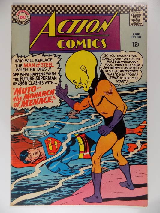 Action #338 DC Comic June 1966 Fine-