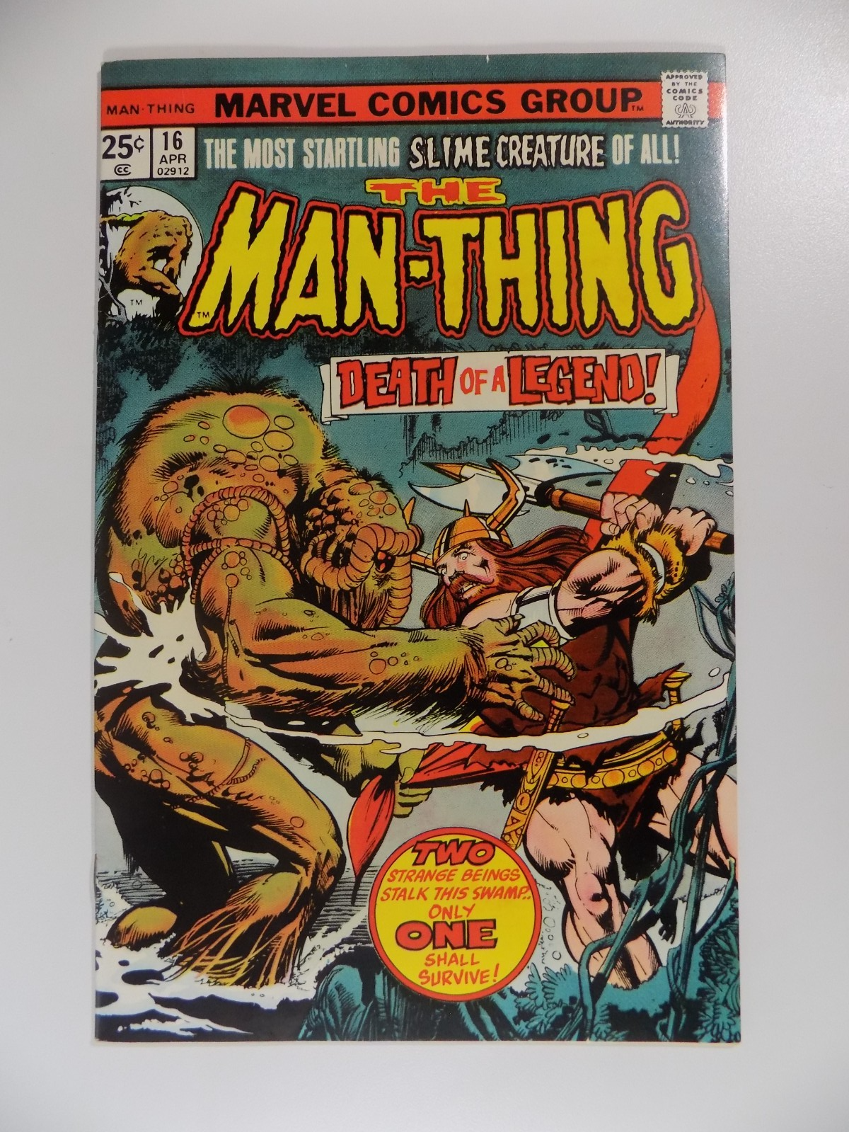 Man-Thing #16 Marvel Comic April 1975 Very Fine/Near Mint