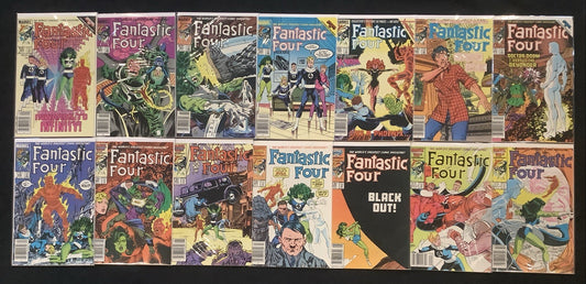Fantastic Four #282-295 Comic Lot, Marvel, John Byrne, Secret Wars II Tie-in