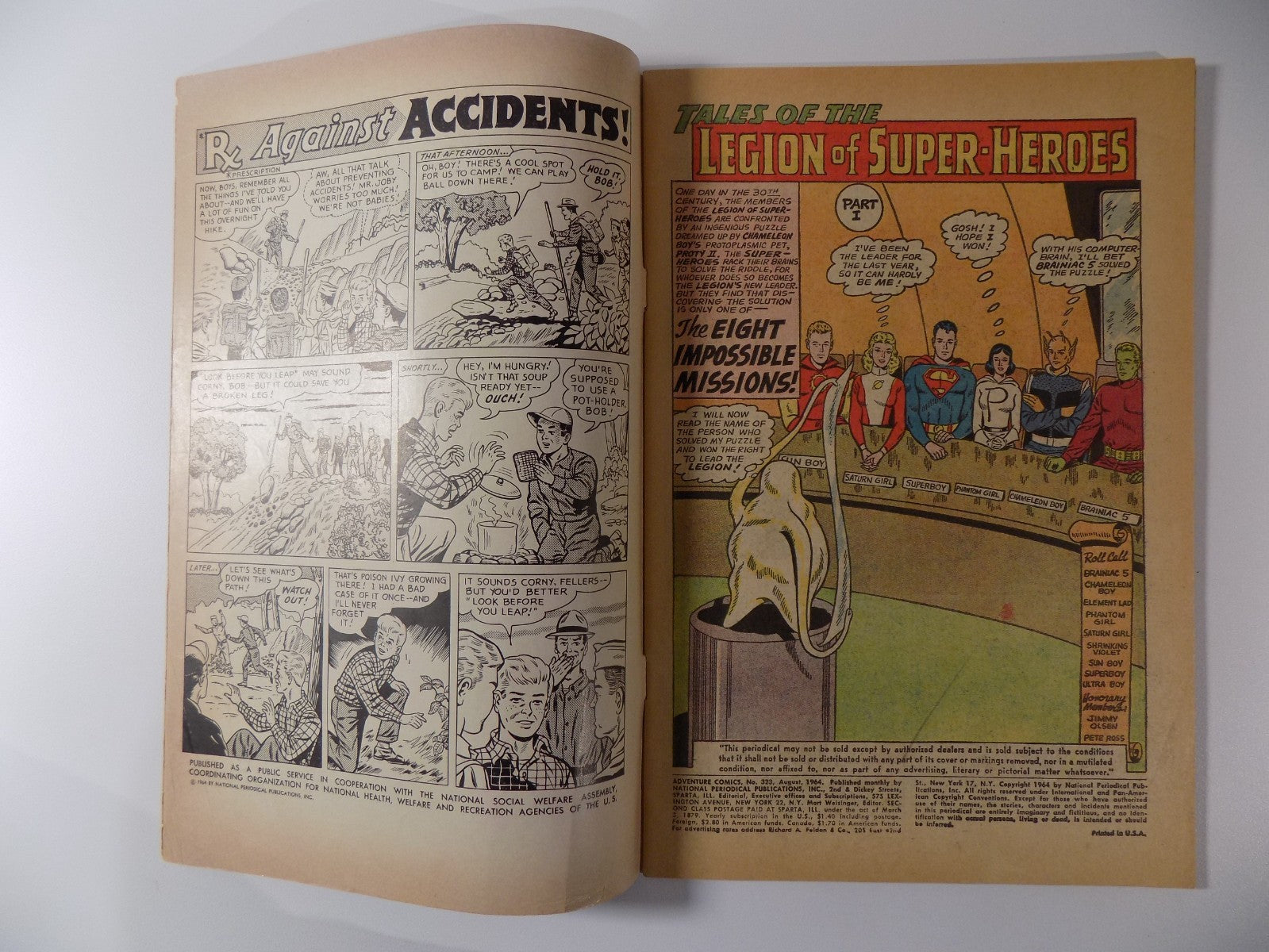 Adventure Comics #323 DC Comic Fine August 1964