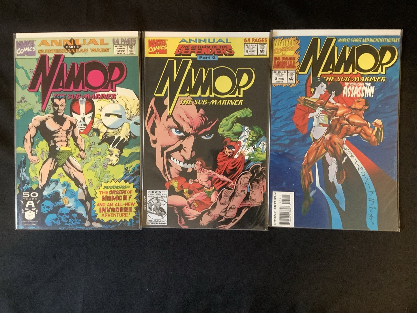 Namor, the Sub-Mariner #1-62 + Annuals #1-3 Comic Lot, Marvel, John Byrne, 1990