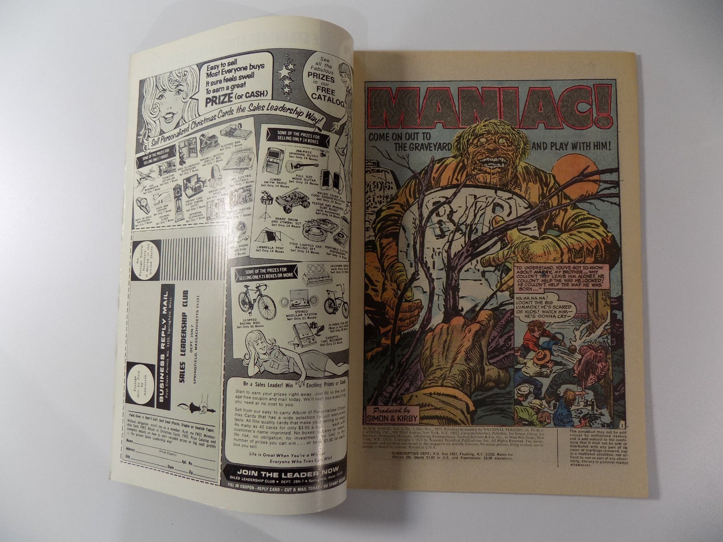 Black Magic #1 DC Comic November 1973 Very Fine+