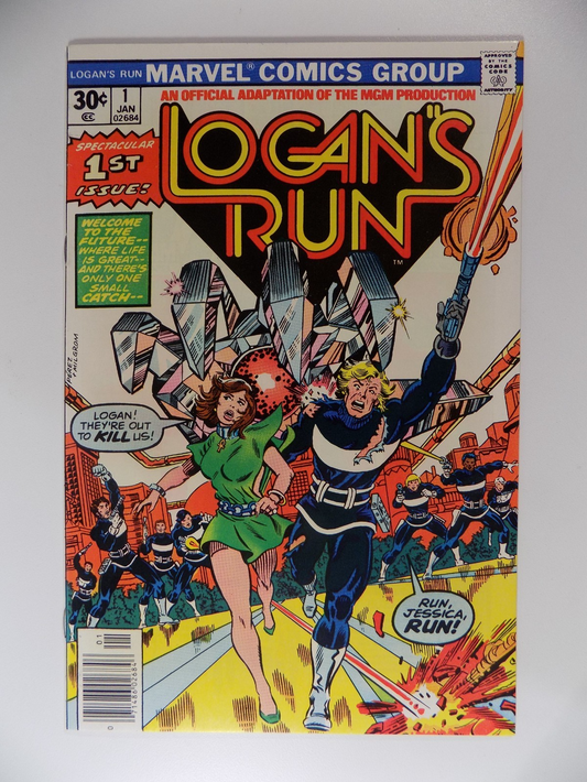 Logan's Run #1 Marvel Comic January 1977 Near Mint
