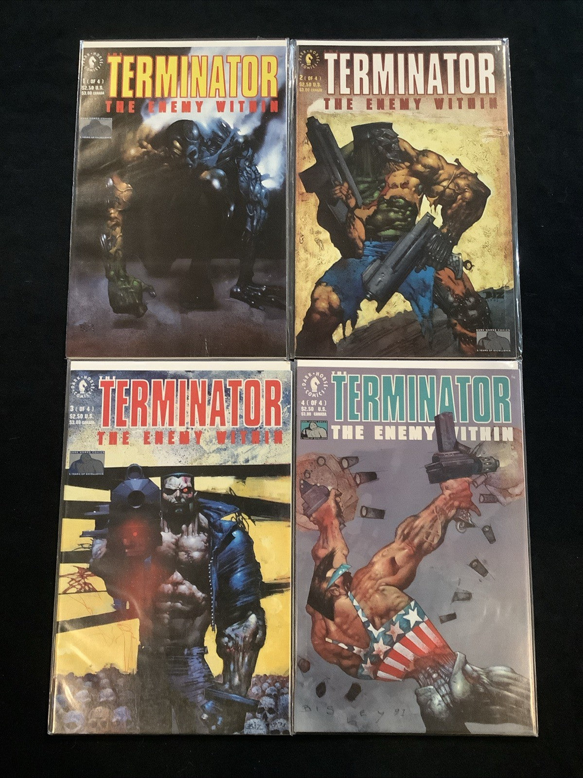 Terminator The Enemy Within #1-4 Complete Comic Series, Dark Horse, Sam Kieth