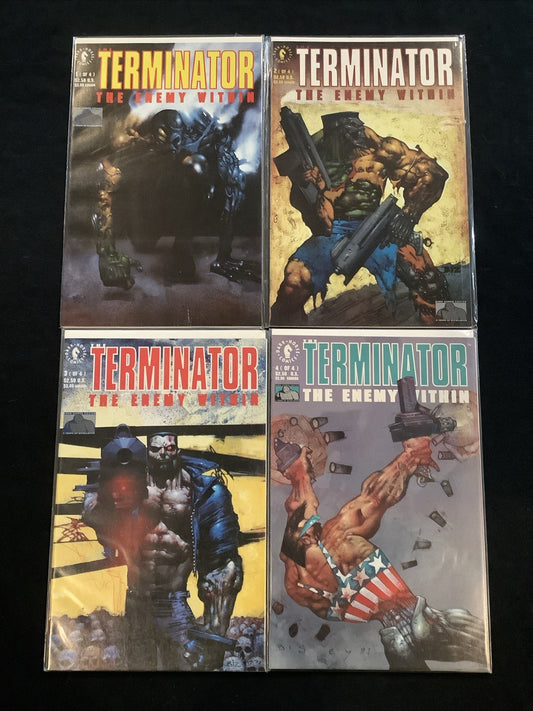 Terminator The Enemy Within #1-4 Complete Comic Series, Dark Horse, Sam Kieth
