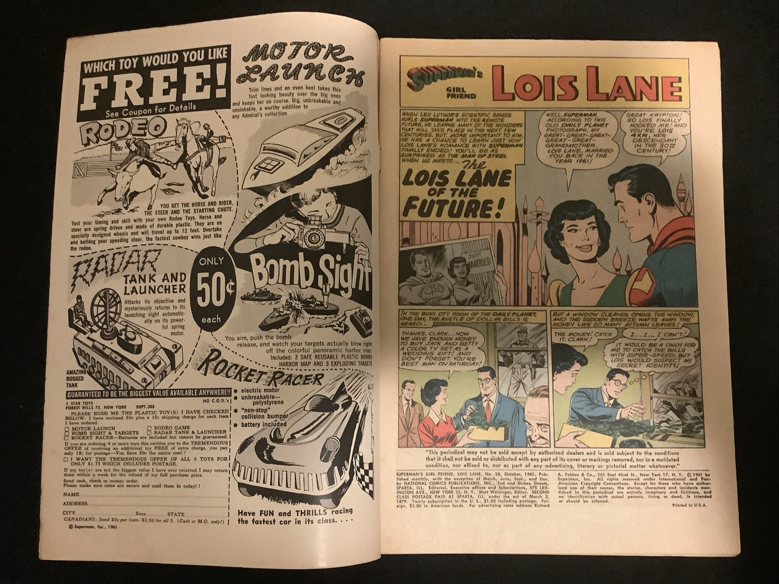 Superman's Girlfriend Lois Lane #28 (DC Comics) F- (5.5) Lois Lane Of The Future