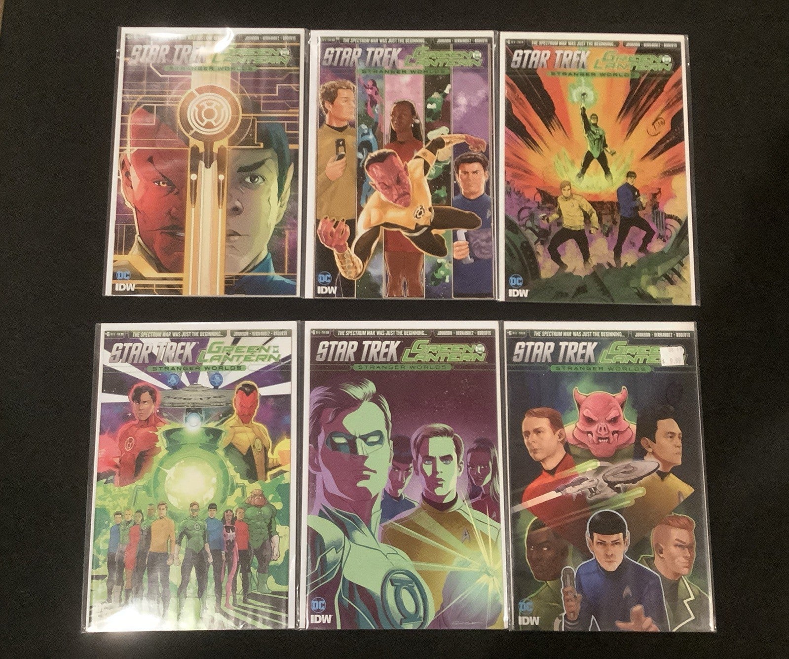 Star Trek/Green Lantern #1-6 Complete Comic Set + Variants, DC/IDW, See Photos