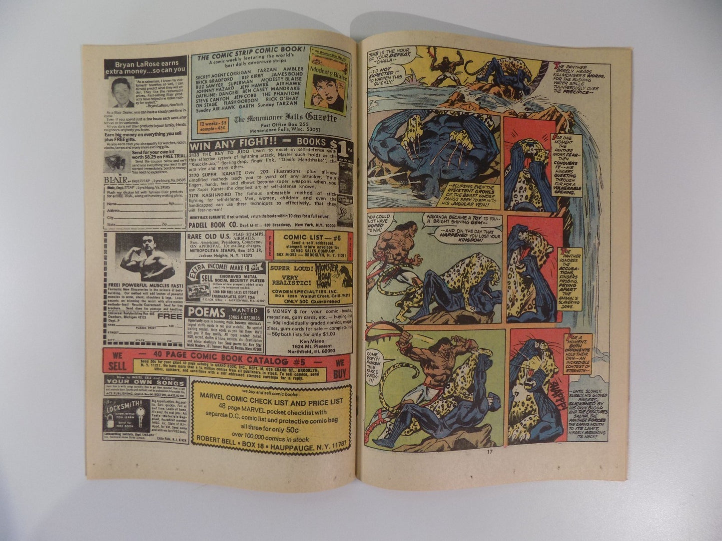 Jungle Action #6 Marvel Comic September 1973 Fine/Very Fine