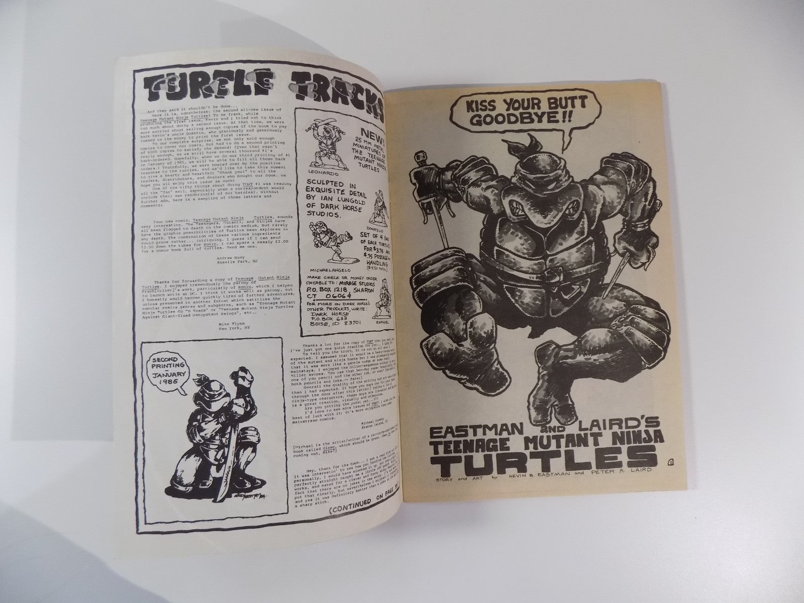 Teenage Mutant Ninja Turtles #2 Eastman & Laird 1st Print Near Mint