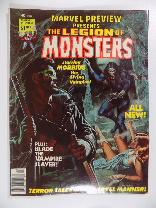 Marvel Preview Magazine #8 Presents The Legion of Monsters Fall 1976 Fine+