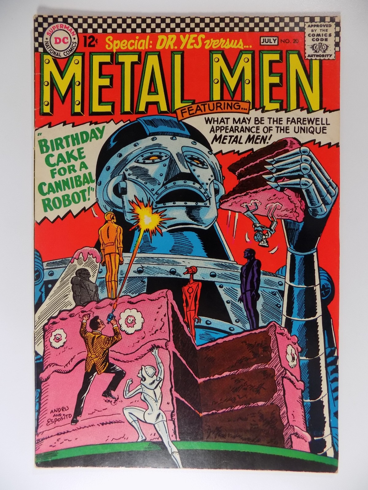 Metal Men #20 DC Comic July 1966 Fine/Very Fine