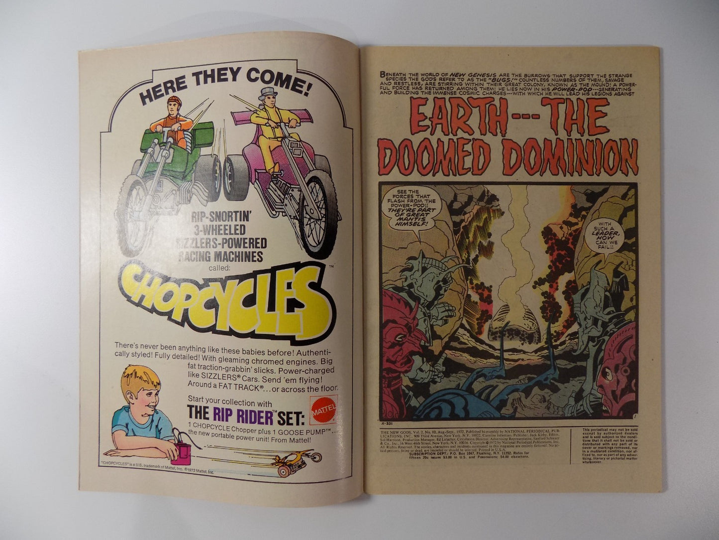 New Gods DC Comic #10 September 1972 Very Fine