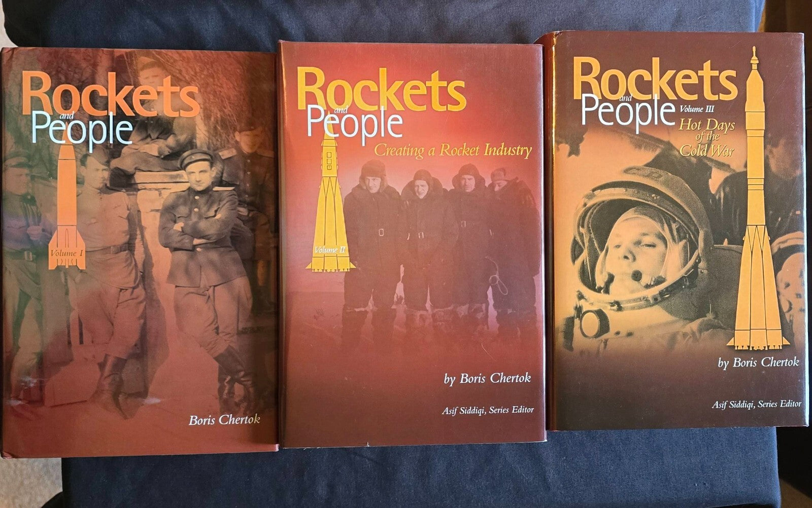 Rockets and People by Boris Chertok Vol. 1-3 lot of 3 books - JD
