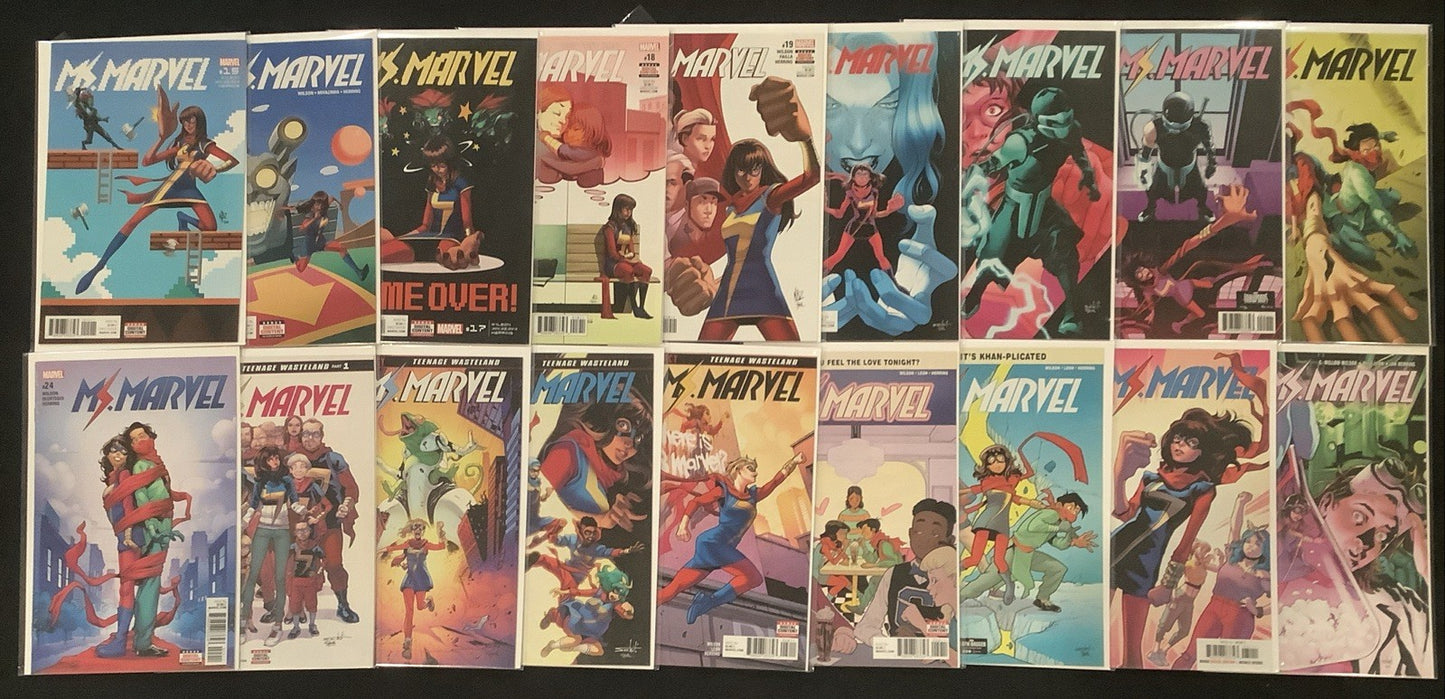 Ms. Marvel #15-32 Comic Lot, Marvel Comics (Vol.4 2016) G. Willow Wilson