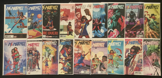 Ms. Marvel #15-32 Comic Lot, Marvel Comics (Vol.4 2016) G. Willow Wilson