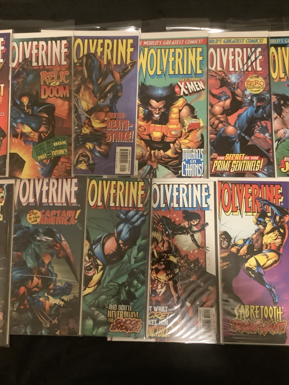 Wolverine #89-130 Comic Lot, Marvel, Hama/DeFalco, Hologram Cover, 1995