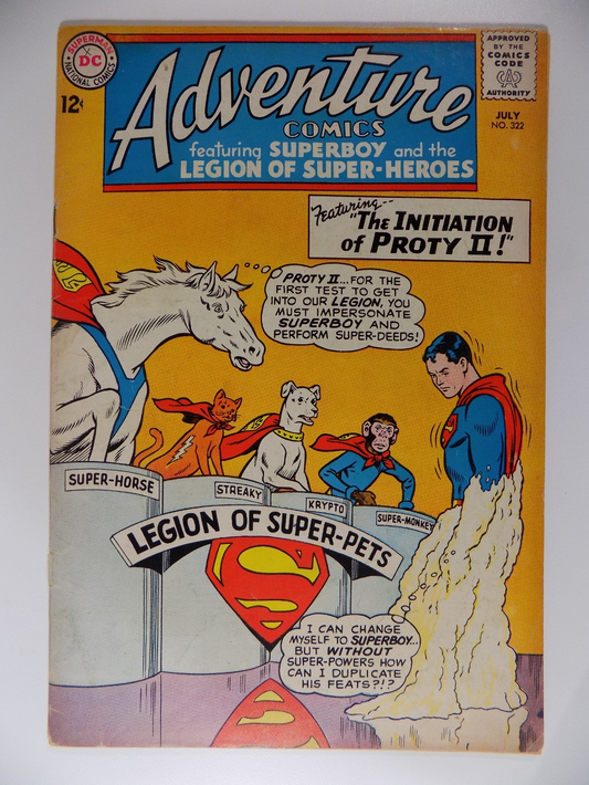 Adventure Comics #322 DC Comic Fine July 1964