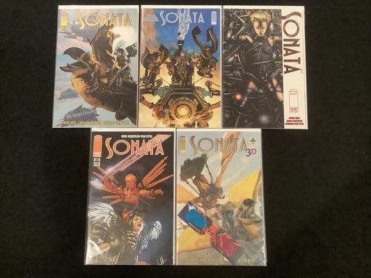 Sonata #8-12 Comic Lot, Image, David Hine, Sealed #12 W/ 3-D Glasses