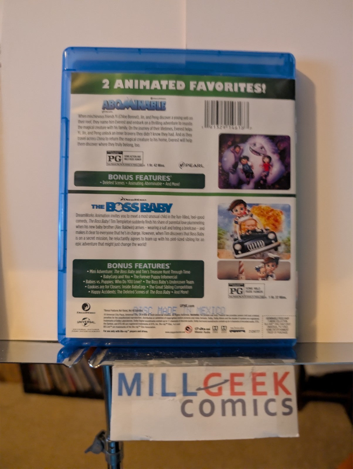 Abominable / The Boss Baby, 2 Movie Collection (Blu-ray) -JD