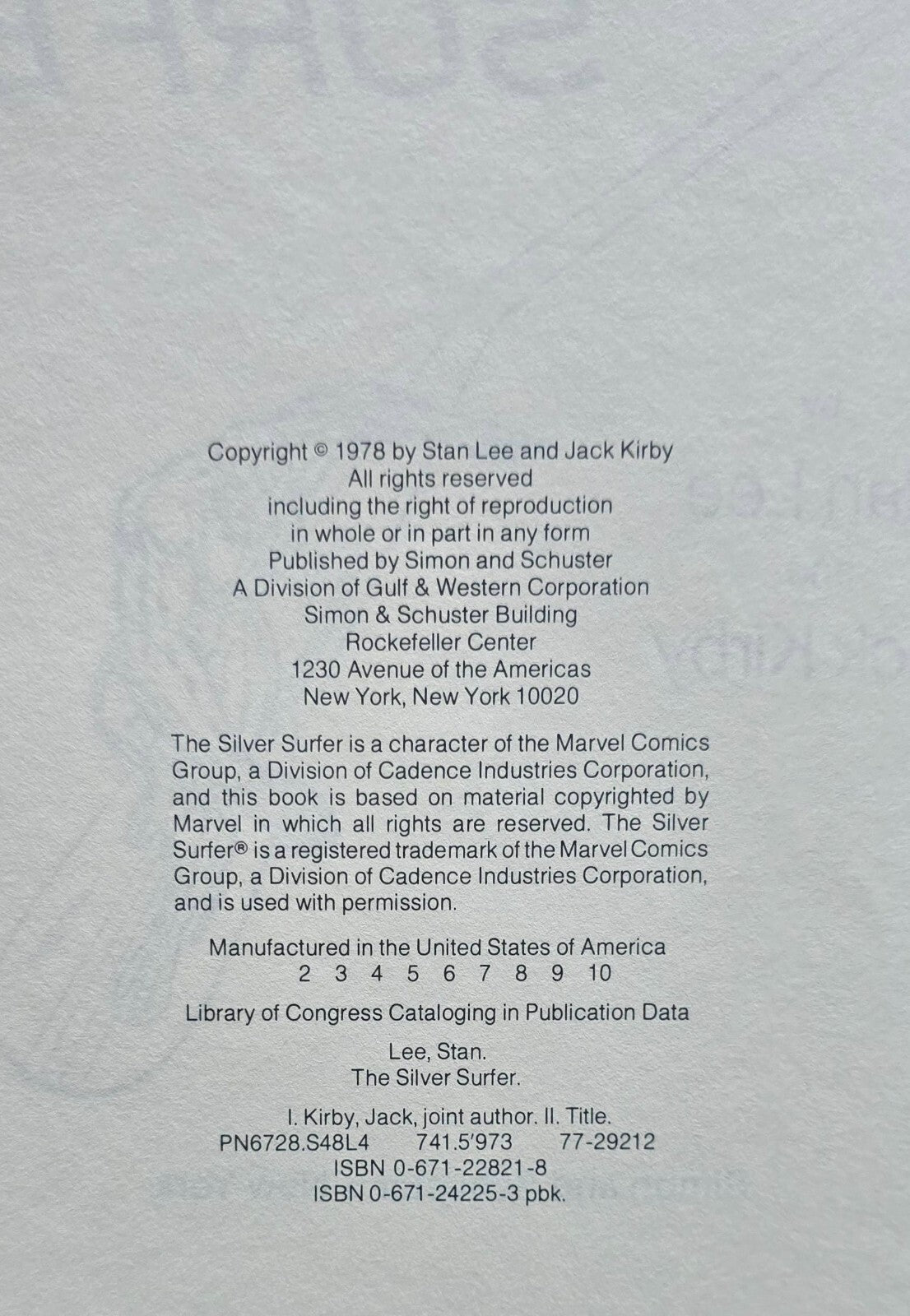 Silver Surfer The Ultimate Cosmic Experience By Stan Lee & Jack Kirby (1st 1978)