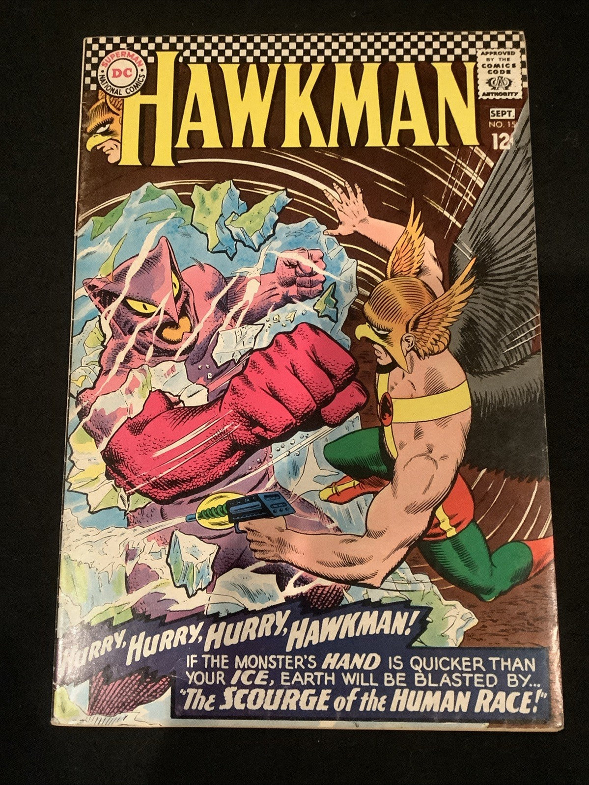 Hawkman #15 (DC Comics August-September 1966) F/VF (7.0) Gardner Fox