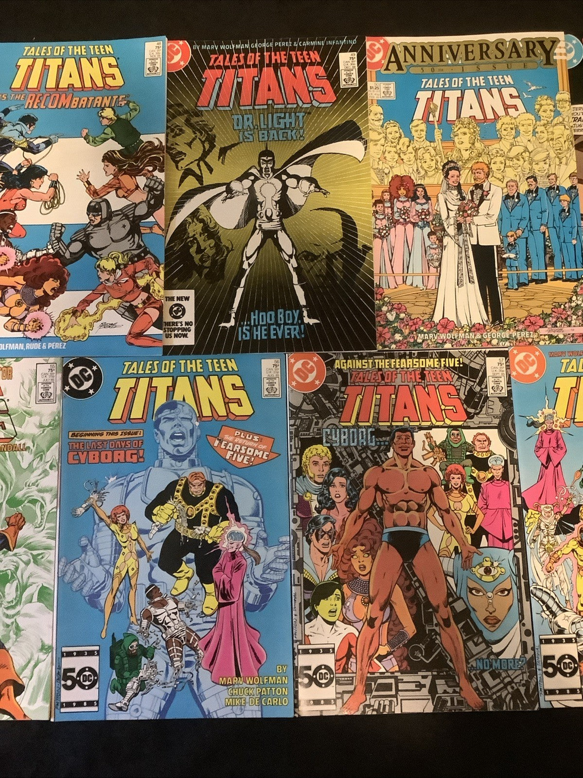 New Teen Titans #4-58 + Annuals #1-3 (MISSING #44) Comic Lot, Wolfman/Perez, DC