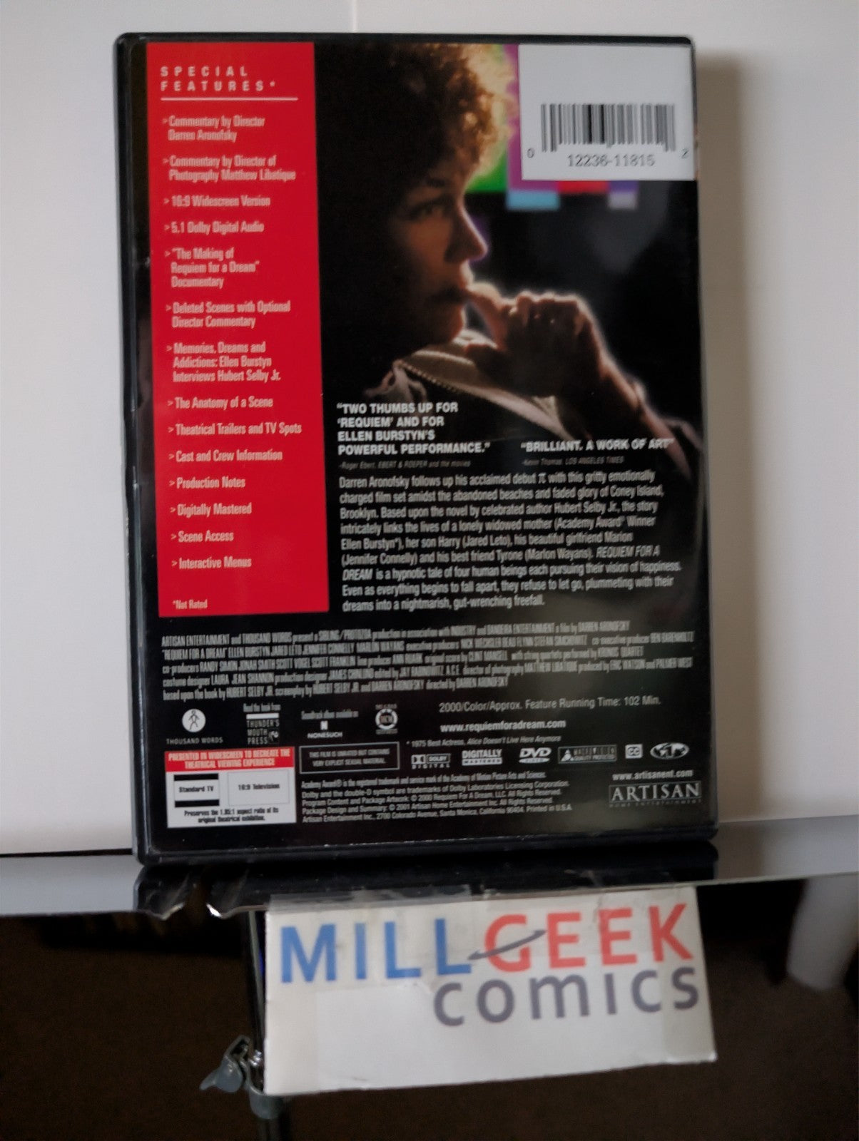 Requiem For a Dream / Blue Velvet, 2 Movie Set (DVD) Like New -JD