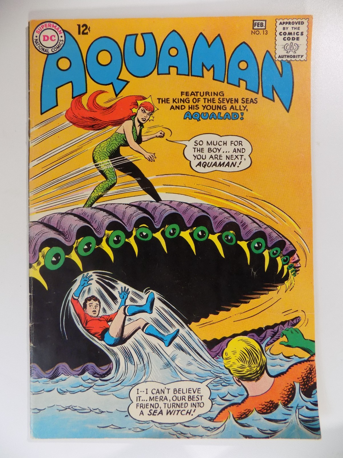 Aquaman #13 DC Comic February 1964 Fine-