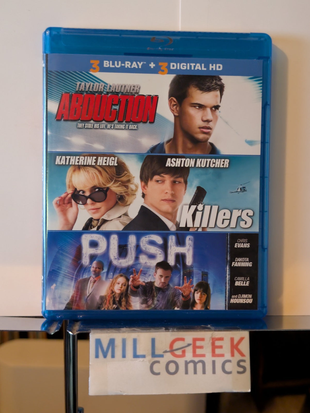 Abduction / Killers / Push - 3 Movie Set (Blu-ray 2009) -JD