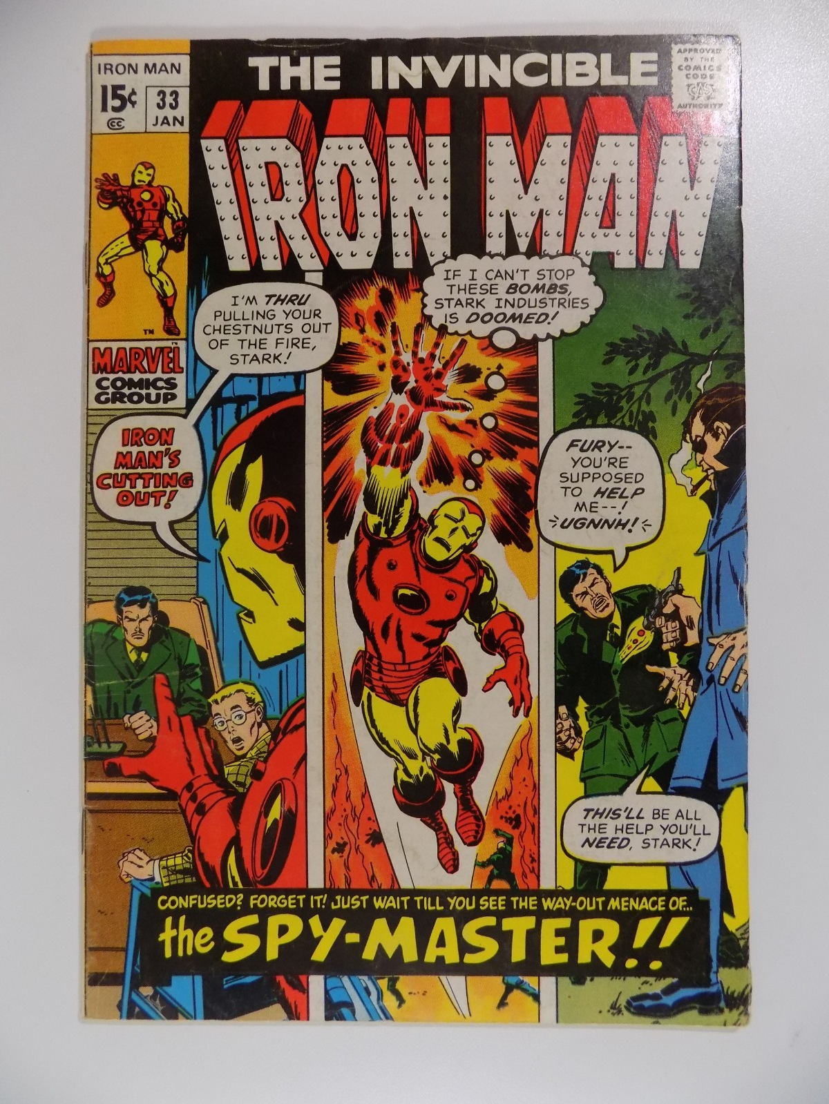Iron Man #33 Marvel Comic January 1971 Fine/Very Fine