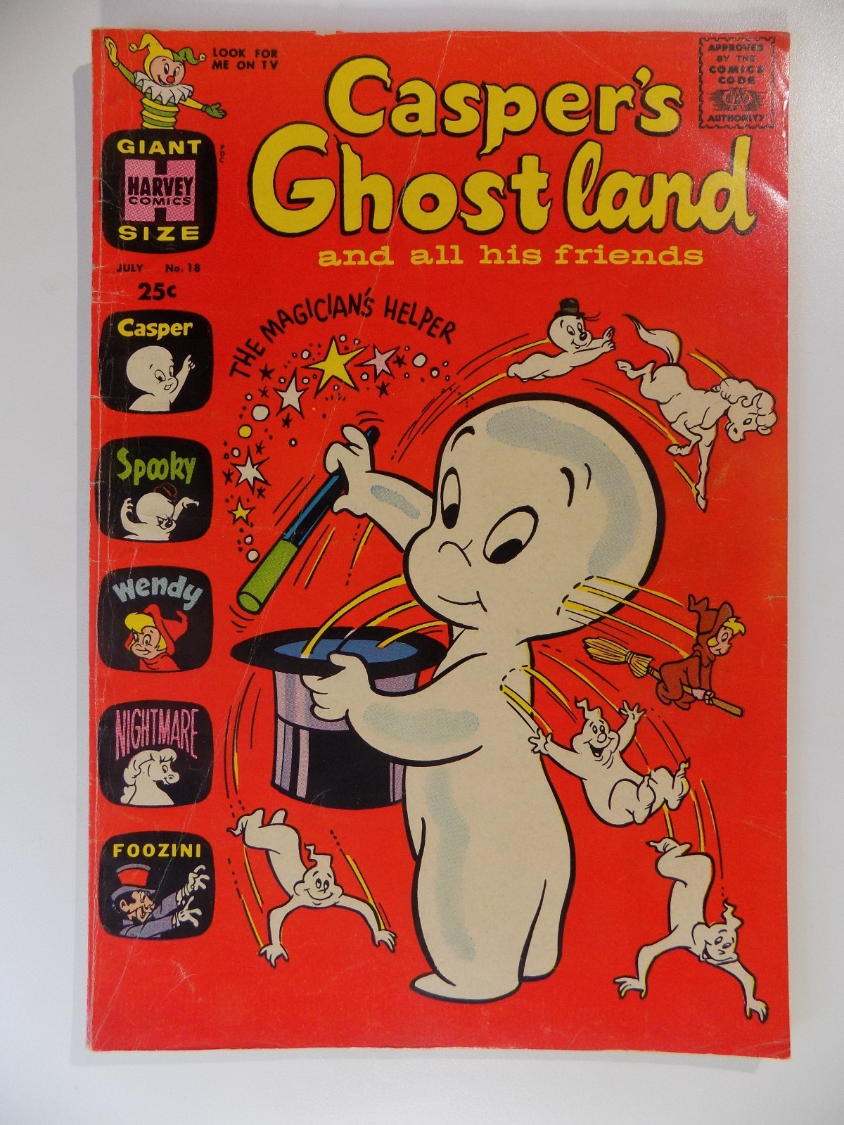 Casper's Ghostland #18 Harvey Comic July 1963 Fine-