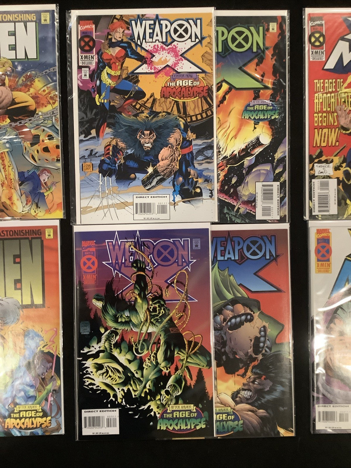 Age Of Apocalypse Bundle: Amazing X-Men, Astonishing X-Men, Weapon X, X-Man 1995