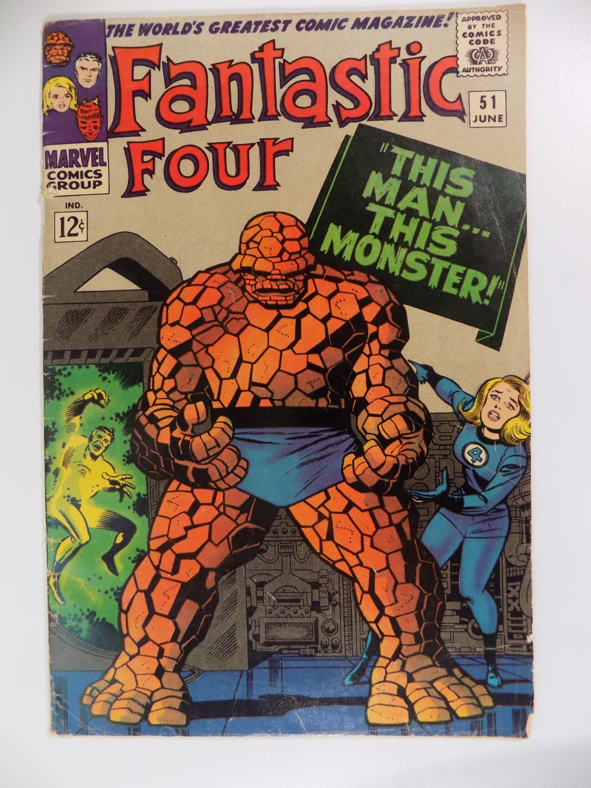Fantastic Four #51 Marvel Comic June 1966 Fine-