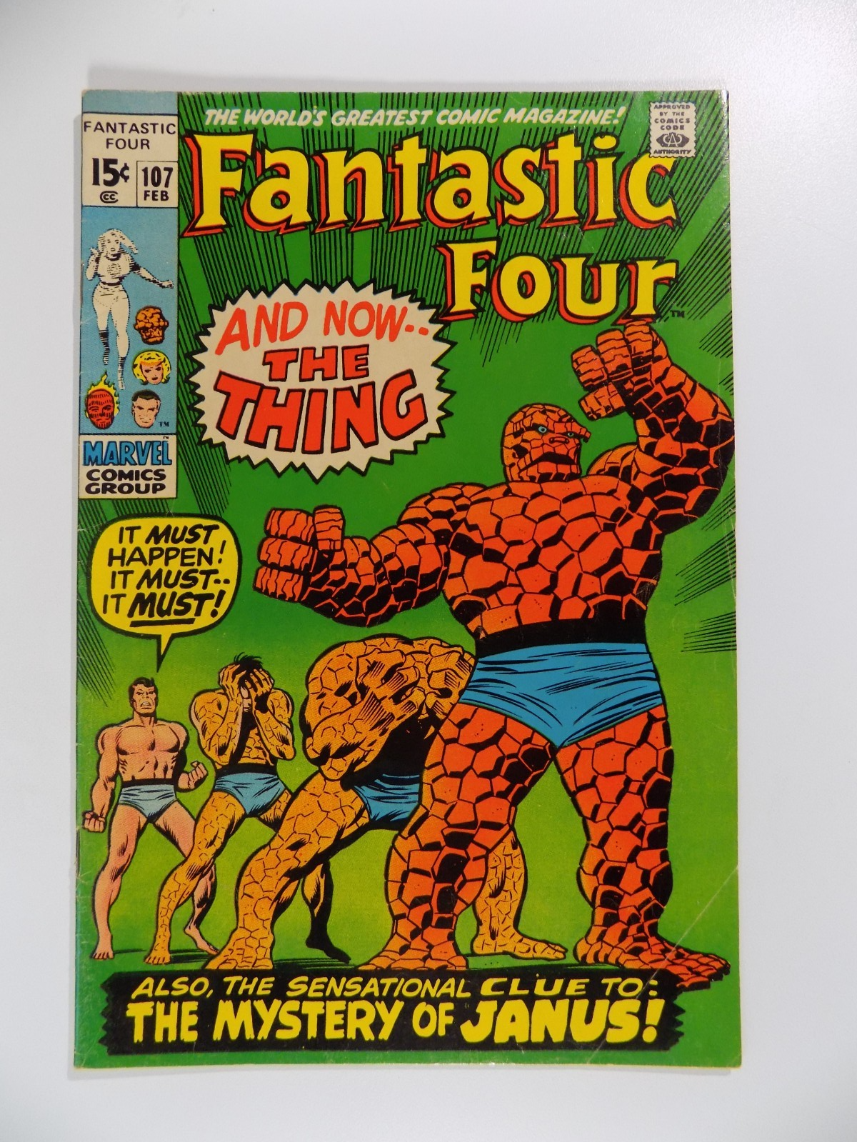 Fantastic Four #107 Marvel Comic February 1971 Fine