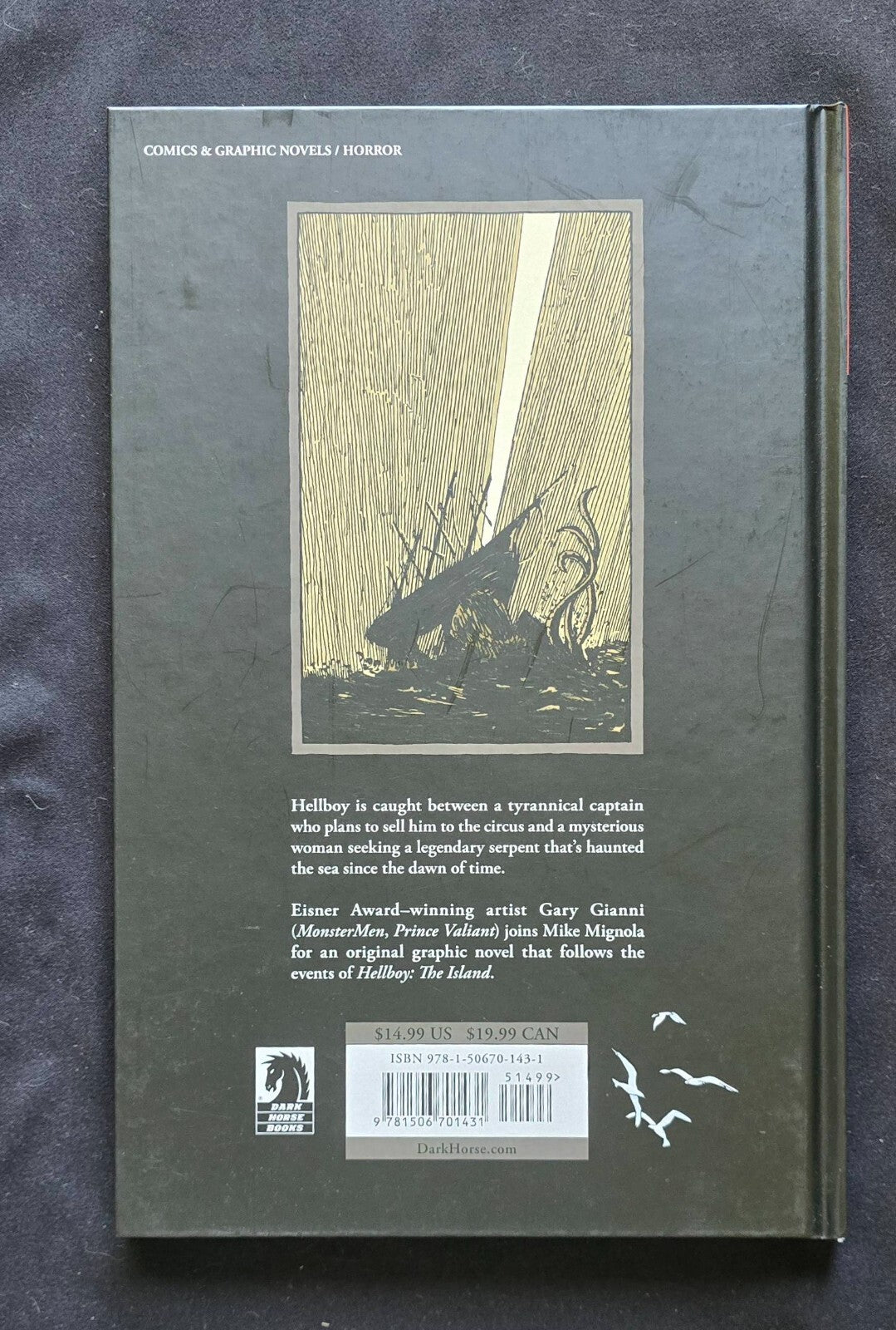 Hellboy: Into The Silent Sea Hardcover (SIGNED - Mike Mignola 1st ED April 2017)