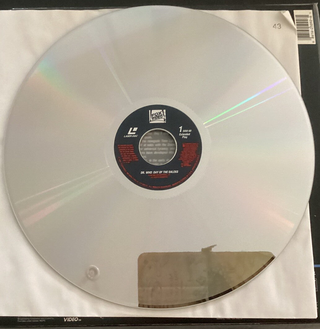 LASERDISC: Dr. Who " The Day of the Daleks " 1986 BBC, Like New-JD