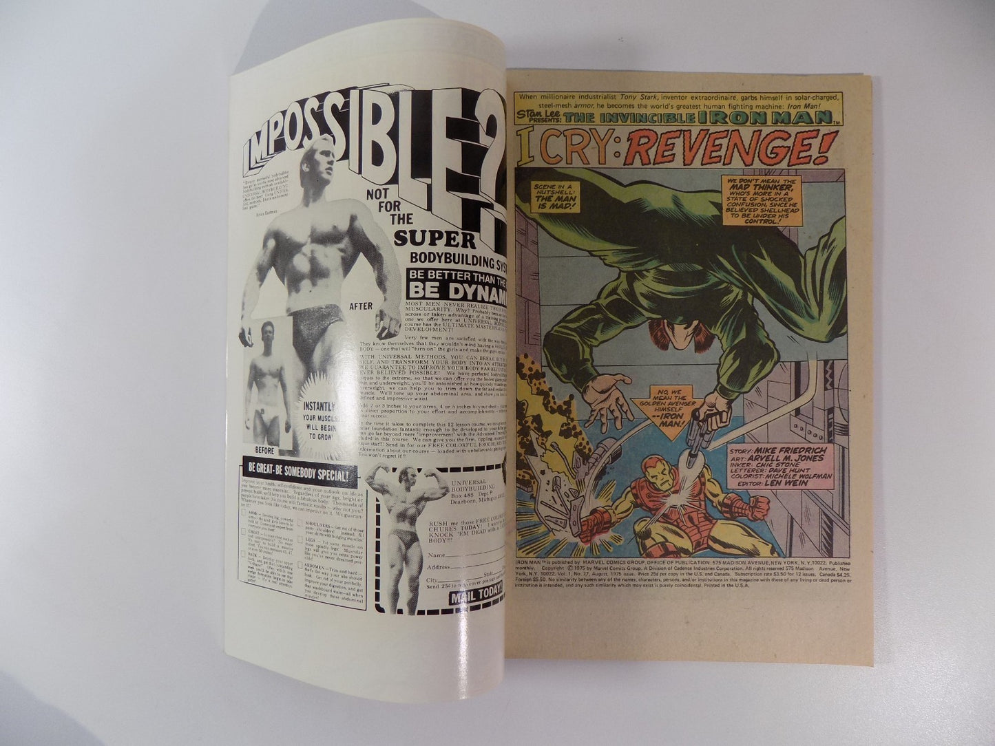 Iron Man #77 Marvel Comic August 1975 Very Fine