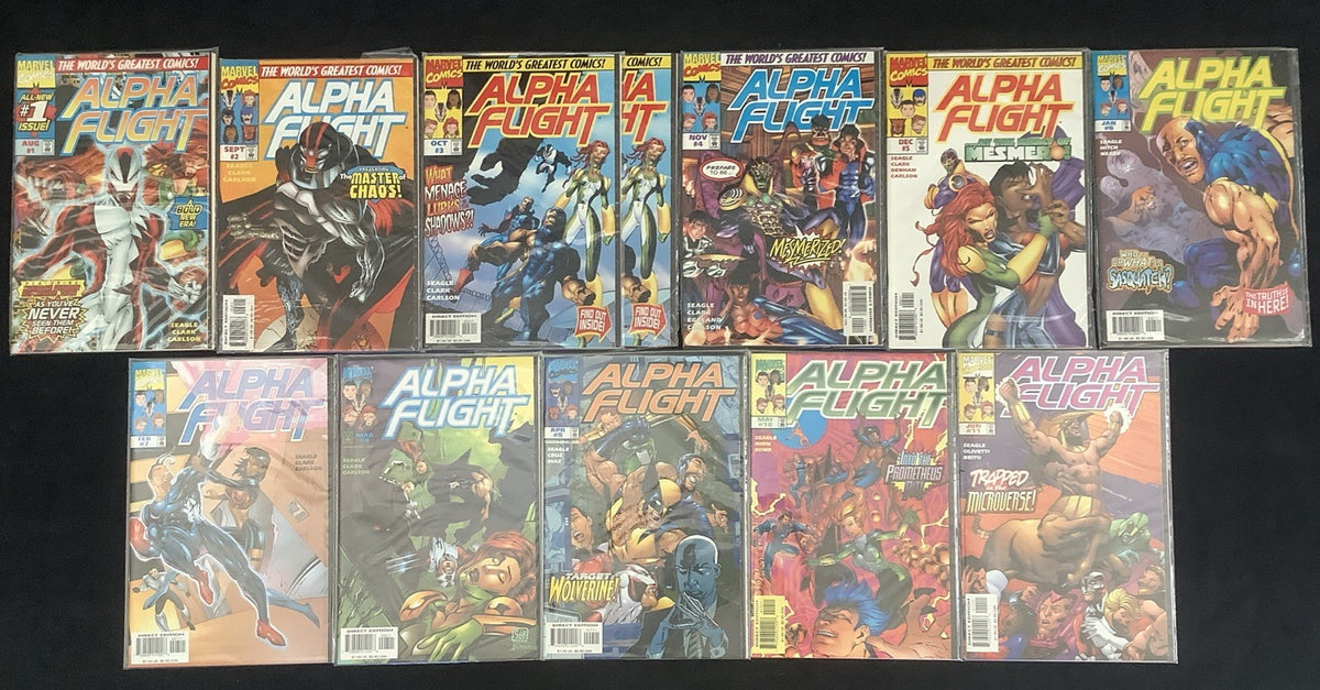 Alpha Flight #1-11 Comic Lot, Marvel, Additional #3, Steven T Seagle/Scott Clark