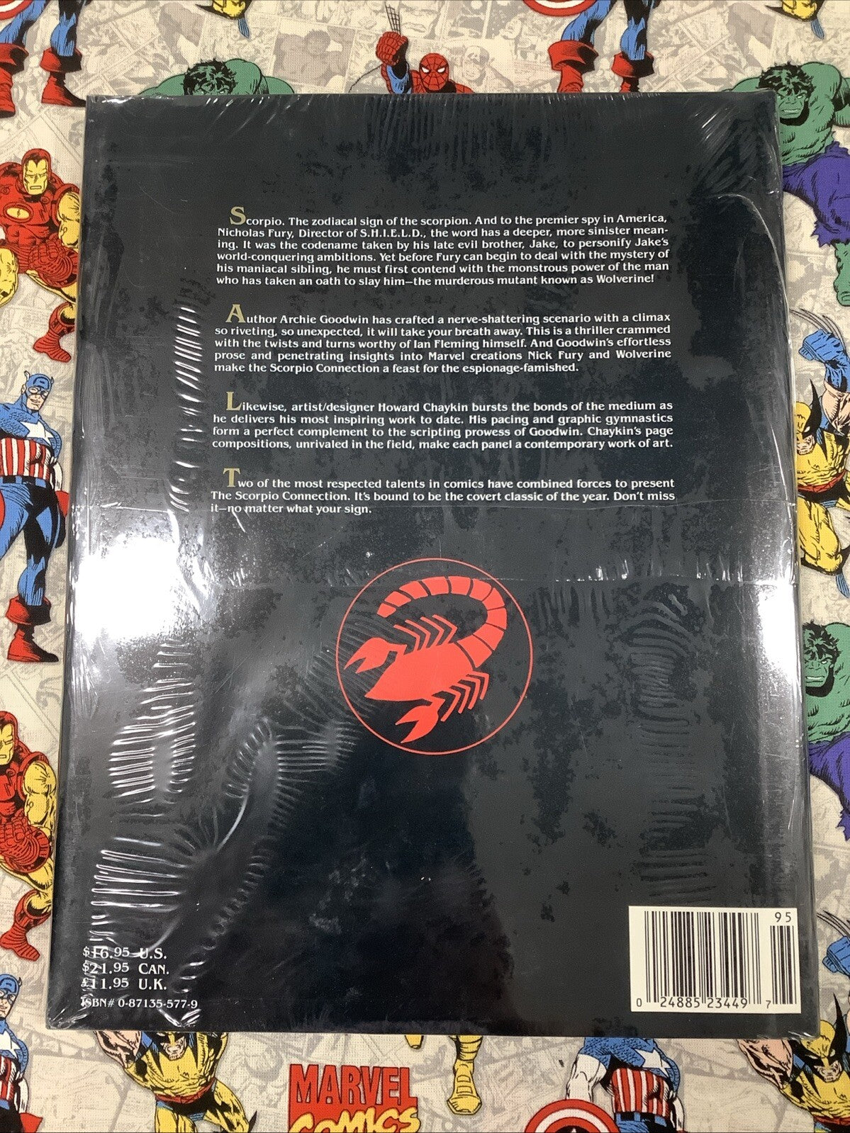 Wolverine and Nick Fury The Scorpio Connection Hardcover SEALED, Goodwin/Chaykin