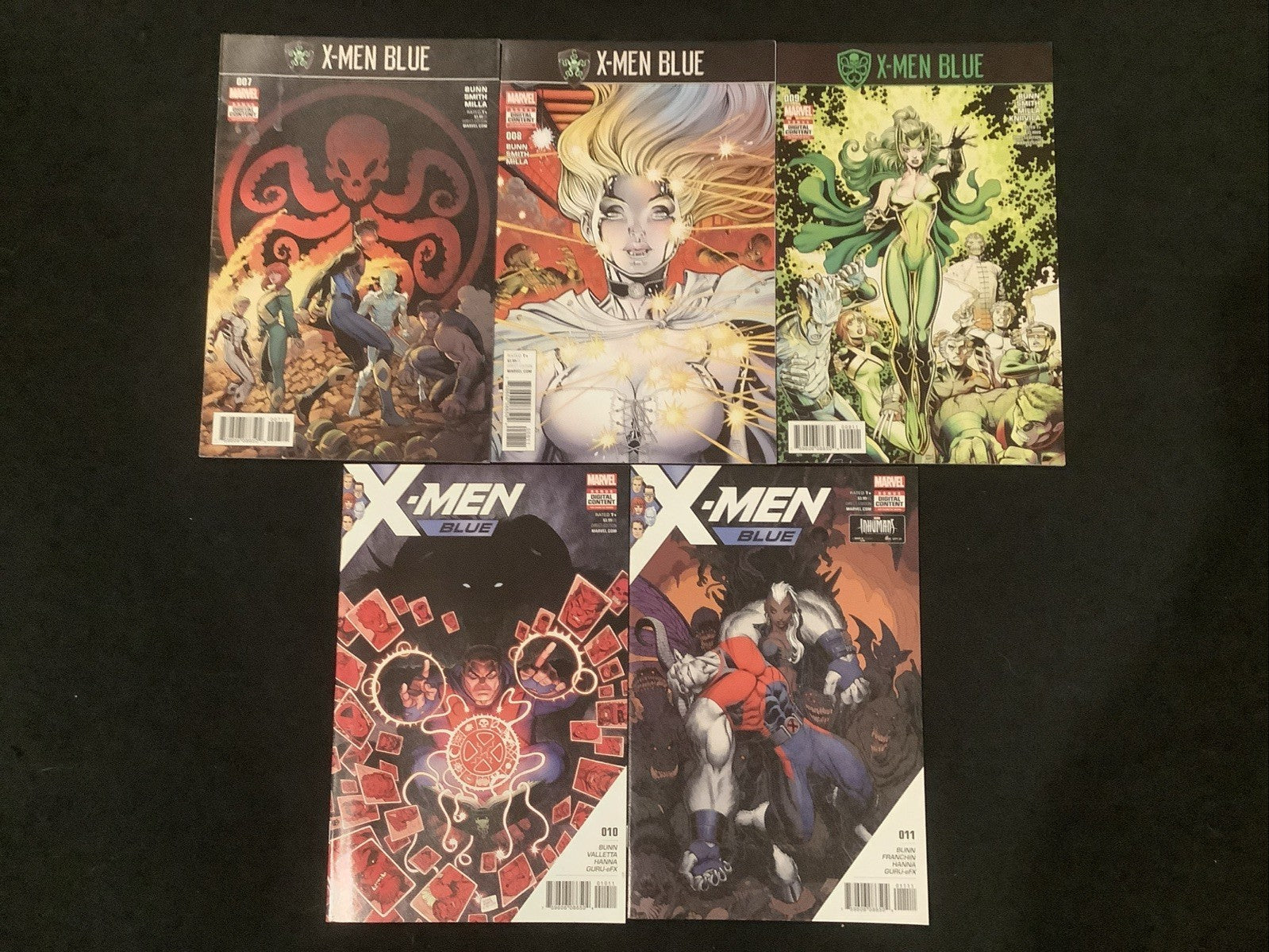 X-Men Blue #8-11 Comic Lot, Marvel Comics, Cullen Bunn/Cory Smith, 2017