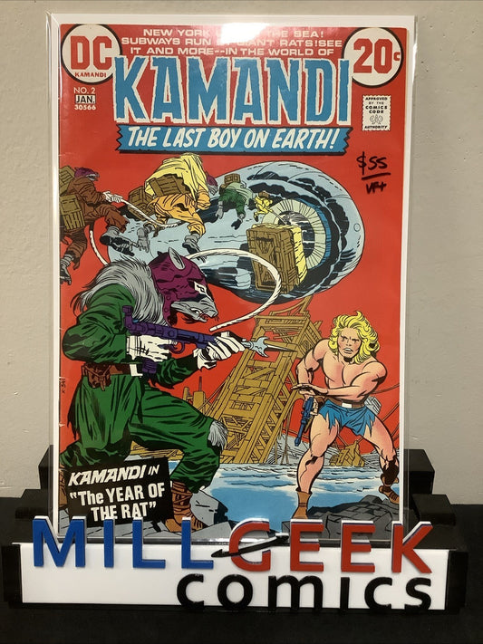 Kamandi, the Last Boy on Earth #2 (DC Comics December 1972) VF+ (8.5) Jack Kirby