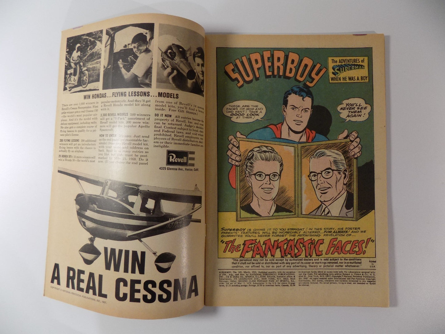 Superboy #145 DC Comic March 1968 Fine