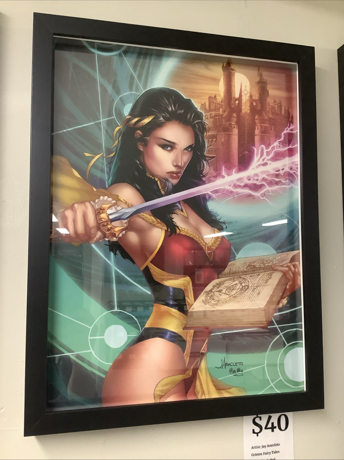Grimm Fairy Tales #20 Jay Anecleto Art Print W/ Frame, Zenoscope