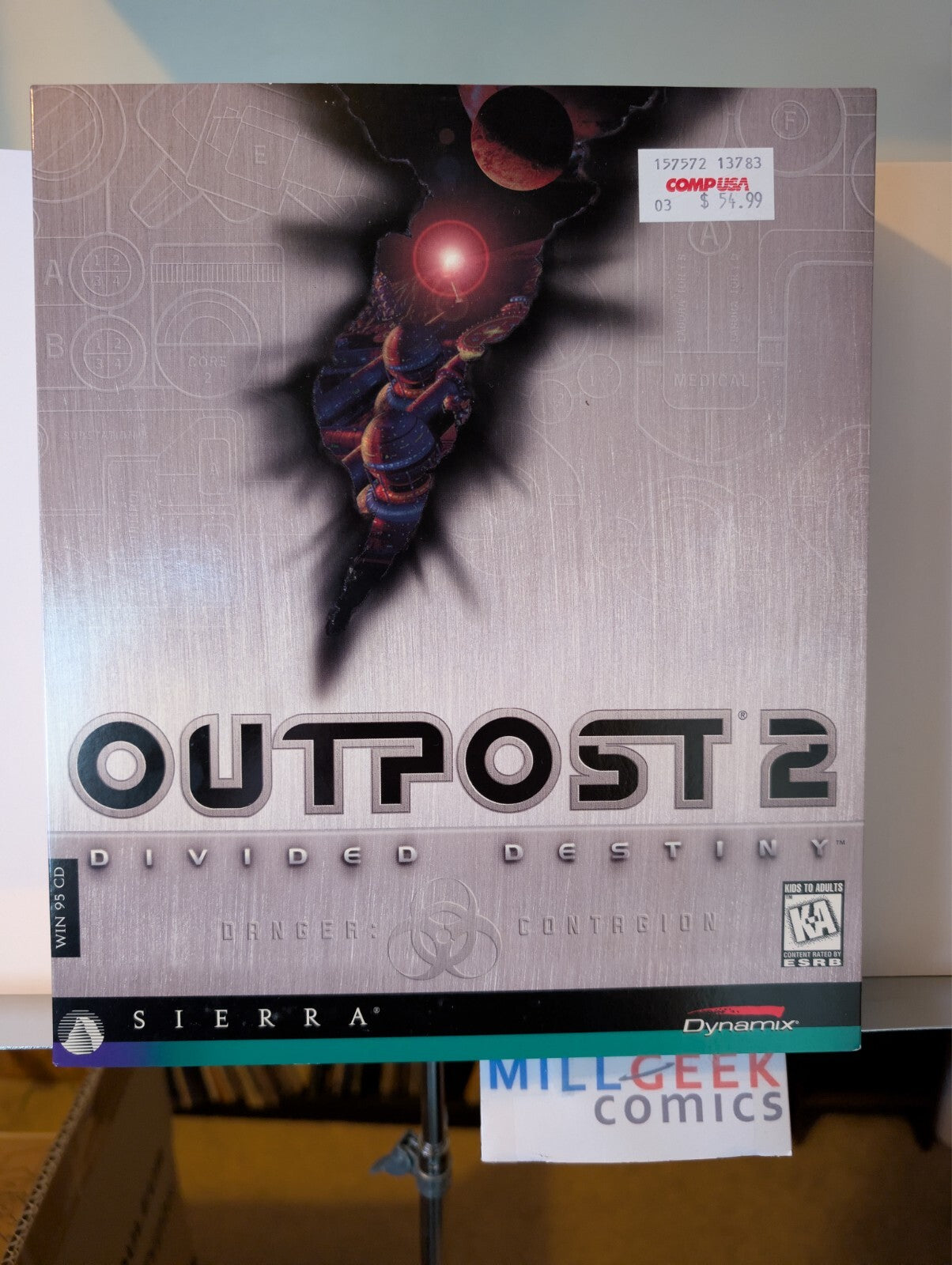 Outpost 2: Divided Destiny (1997 PC) US Complete Big Box CD-ROM -JD