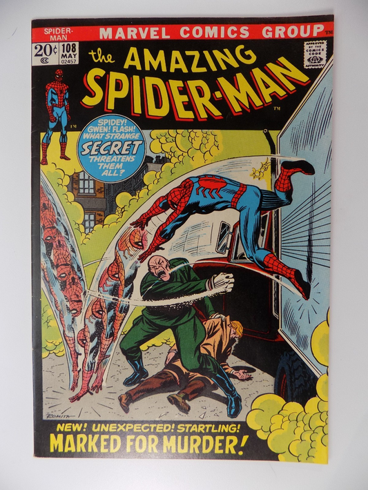 Amazing Spider-Man #108 Marvel Comic Very Fine+ May 1972