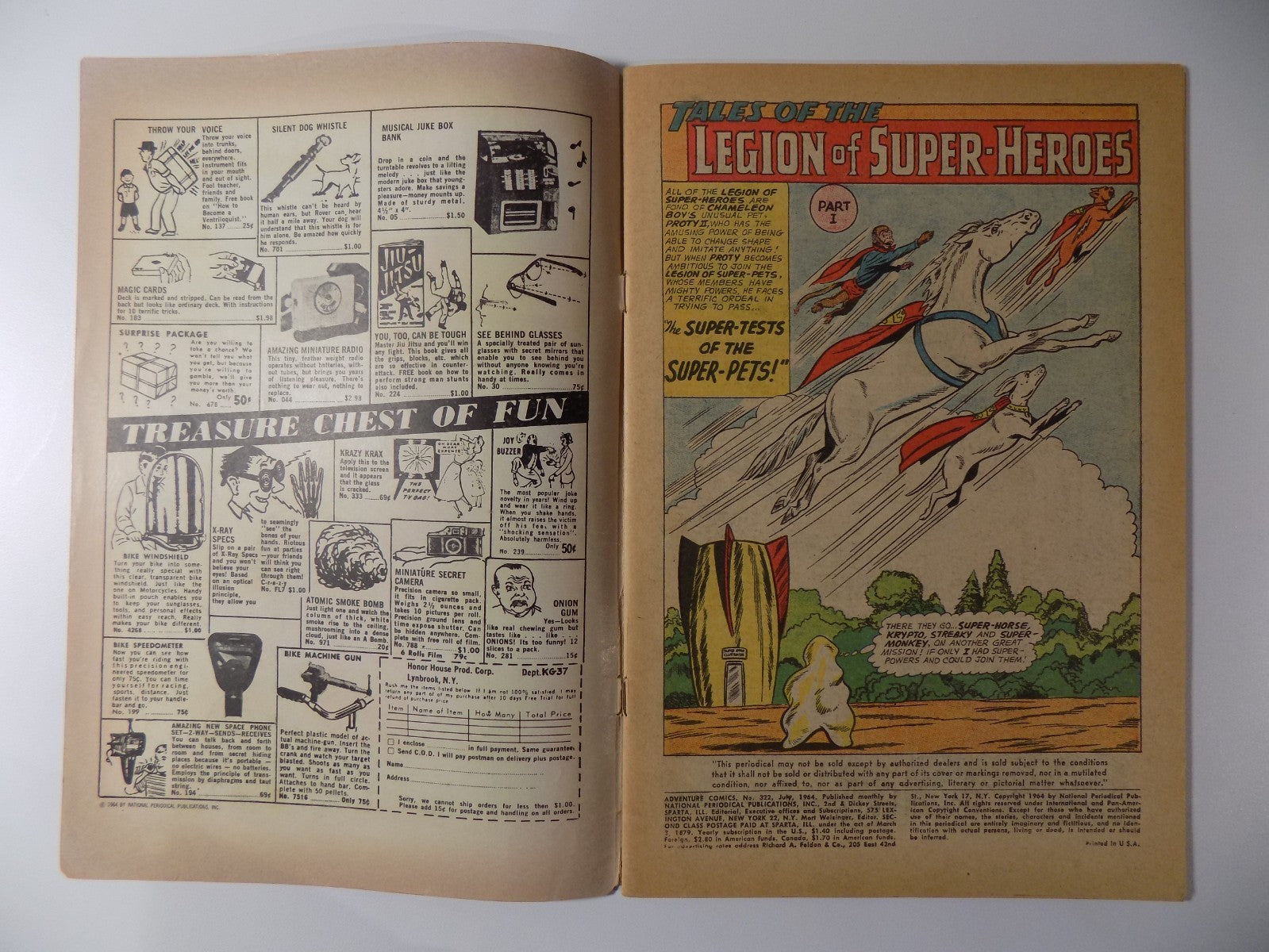 Adventure Comics #322 DC Comic Fine July 1964